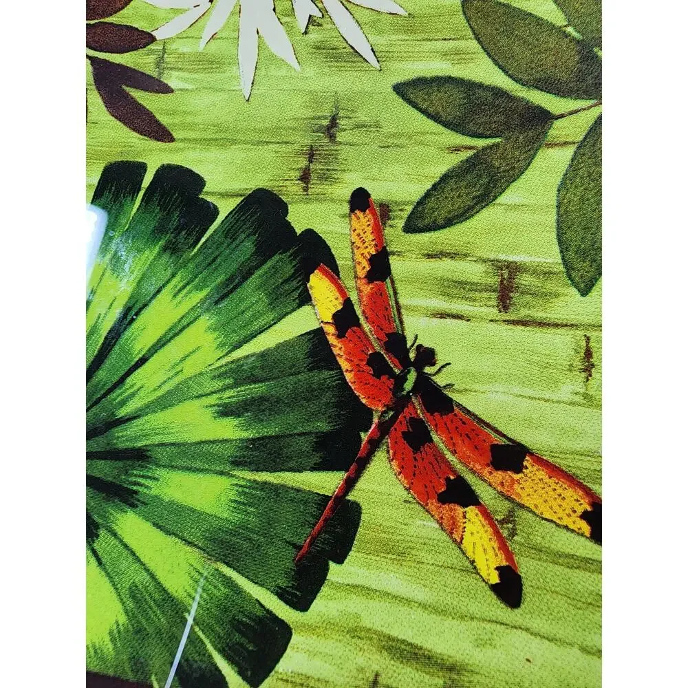 PRIMA DONNA Green Colorful Glass BUTTERFLY DRAGONFLY Dessert Trinket Ring Tray